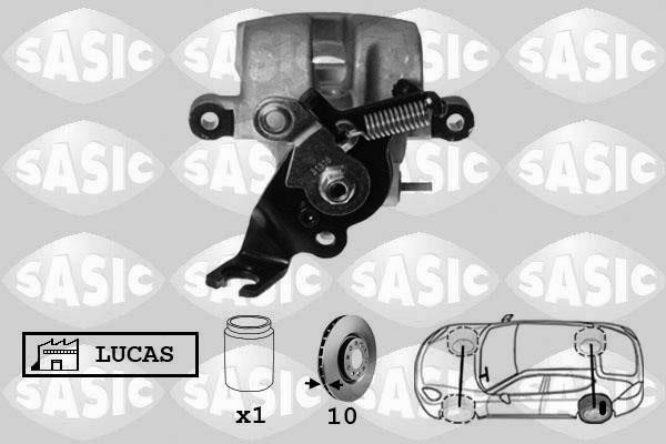 Sasic 6506148 Brake caliper rear left 6506148