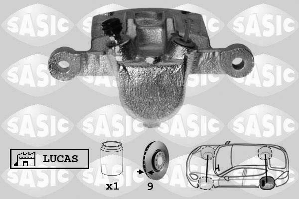 Sasic 6506154 Brake caliper rear left 6506154