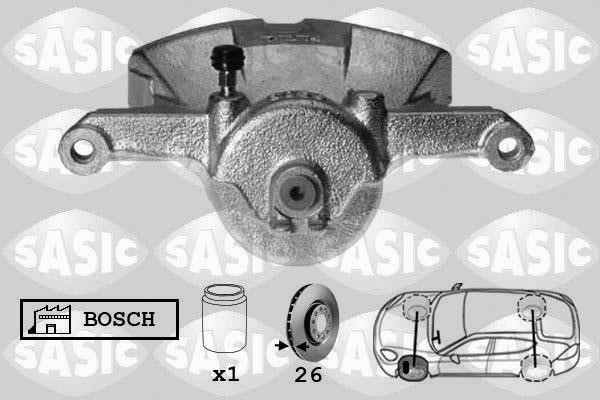 Sasic 6506180 Brake caliper front left 6506180