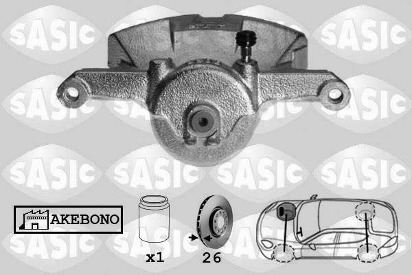 Sasic 6506181 Brake caliper front right 6506181