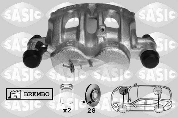 Sasic 6506185 Brake caliper front right 6506185