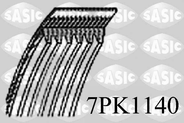 Sasic 7PK1140 V-Ribbed Belt 7PK1140