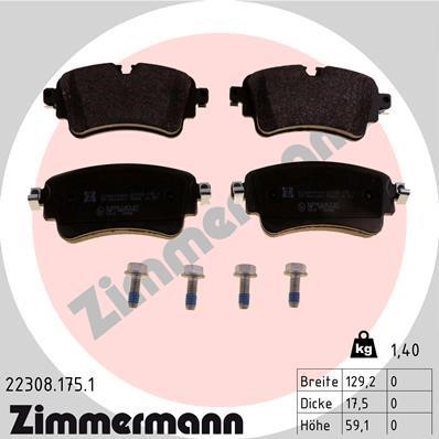 Otto Zimmermann 22308.175.1 Brake Pad Set, disc brake 223081751
