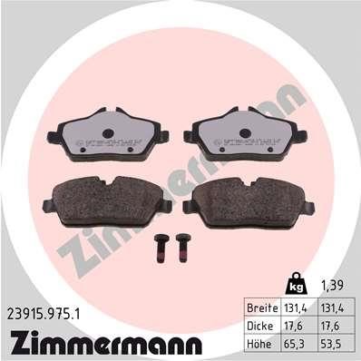Otto Zimmermann 23915.975.1 Brake Pad Set, disc brake 239159751