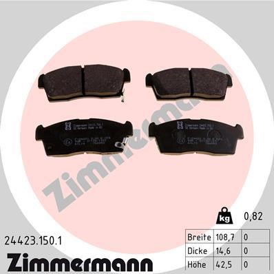 Otto Zimmermann 24423.150.1 Brake Pad Set, disc brake 244231501