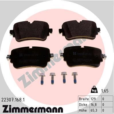 Otto Zimmermann 22307.168.1 Rear disc brake pads, set 223071681