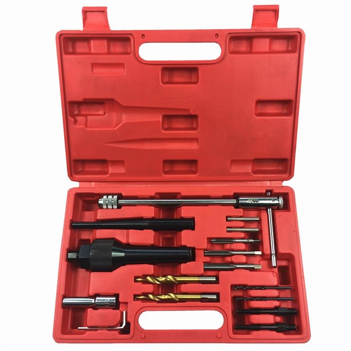 Rewolt RE T4972 Kit for removing broken glow plugs and restoring 8-10 mm threads. RET4972
