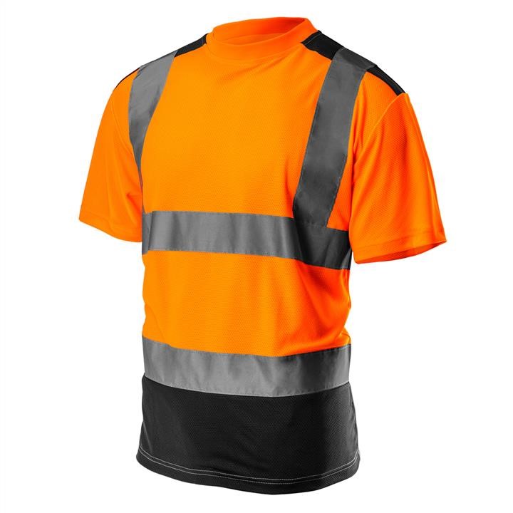81731XXL Neo Tools High visibility T-shirt, dark bottom, orange, size XXL