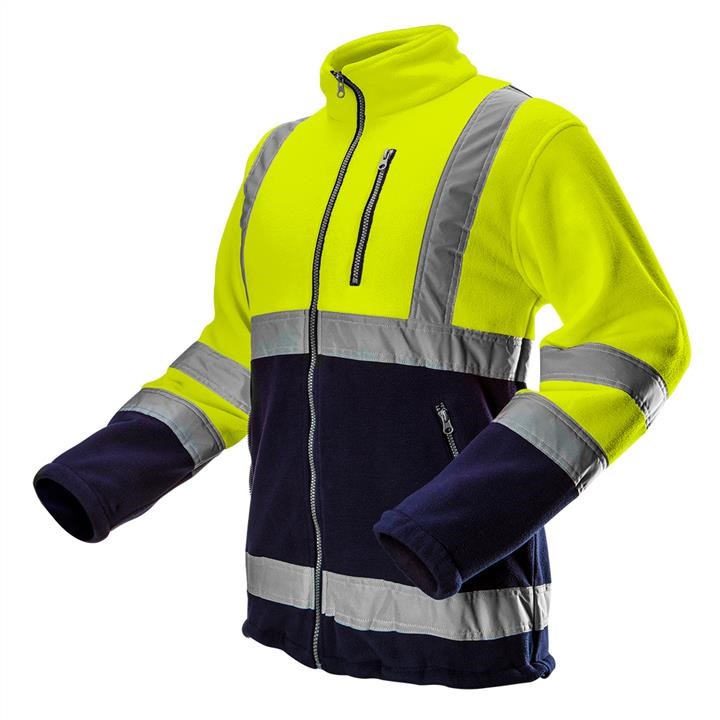 81740XXL Neo Tools High visibility polar fleece jacket, yellow, size XXL