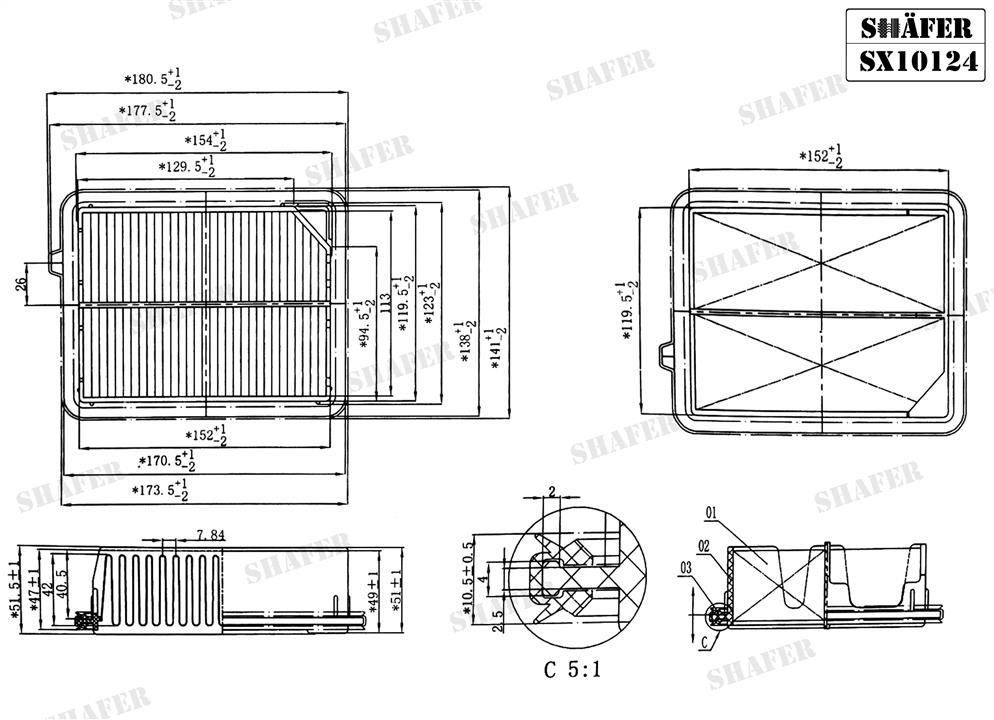 Air filter Shafer SX10124