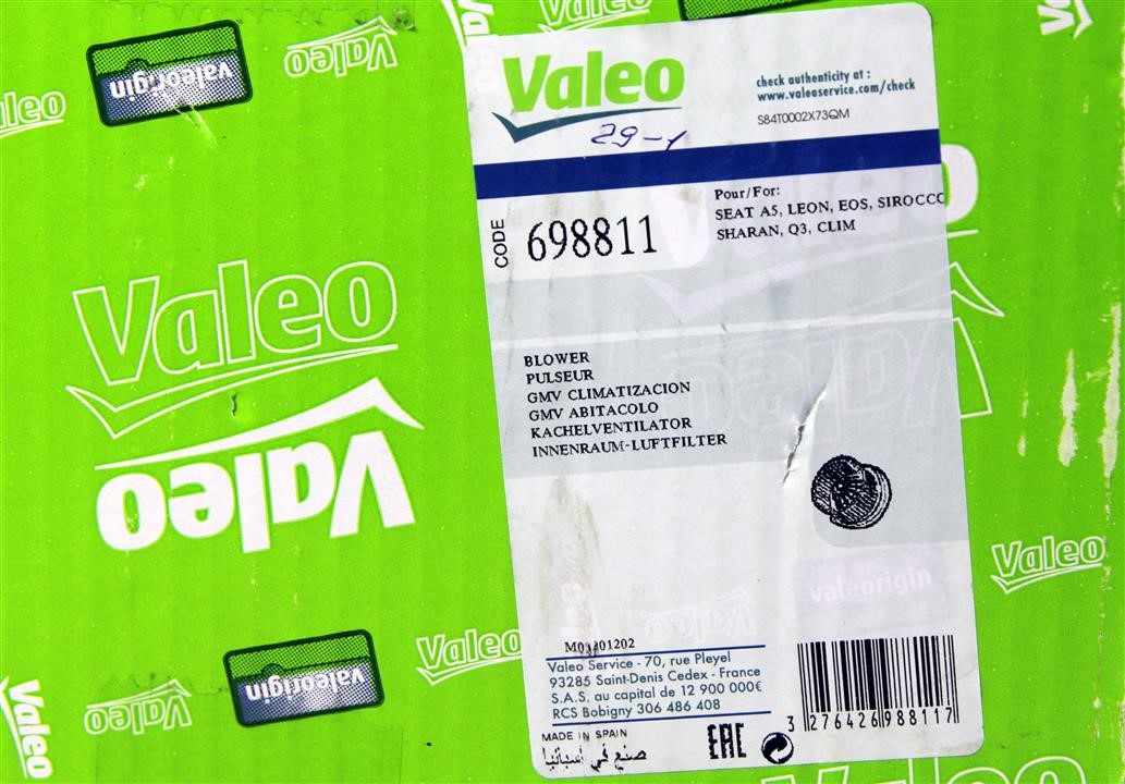 Buy Valeo 698811 – good price at EXIST.AE!