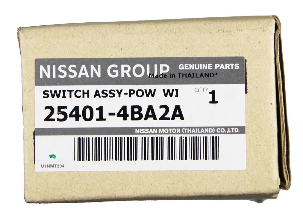 Window regulator button block Nissan 25401-4BA2A