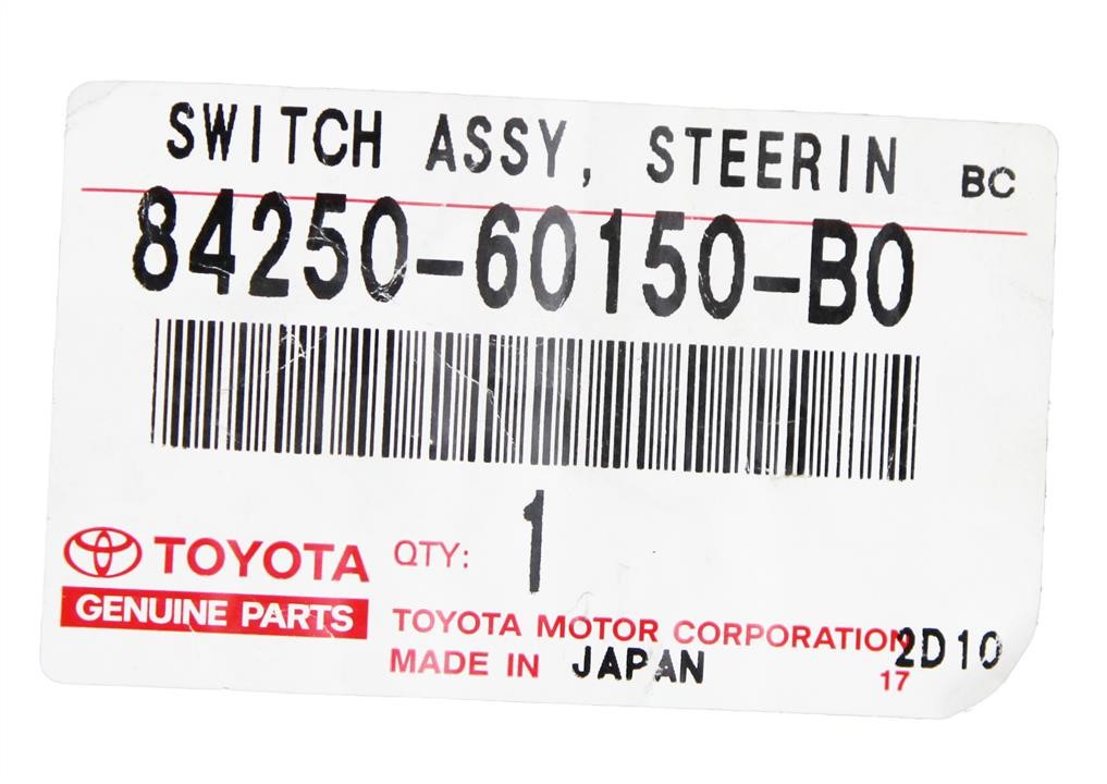 Switch assy, steering column Toyota 84250-60150-B0