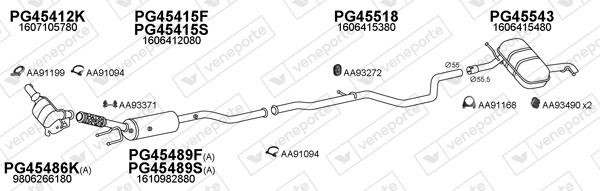 Veneporte 450845 Muffler assy 450845