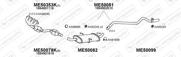 Veneporte 500269 Exhaust system 500269