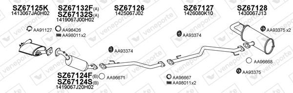 Veneporte 670063 Exhaust system 670063