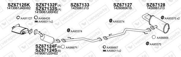 Veneporte 670066 Exhaust system 670066