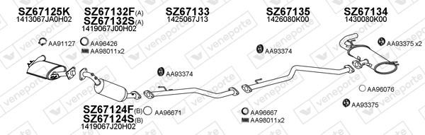 Veneporte 670067 Exhaust system 670067