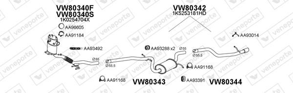 Veneporte 800707 Muffler assy 800707