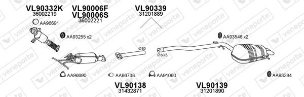Veneporte 900200 Exhaust system 900200