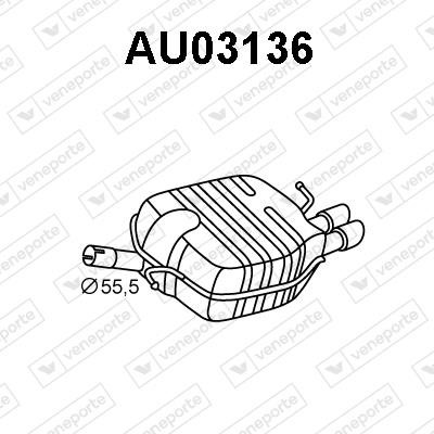 Veneporte AU03136 Shock absorber AU03136