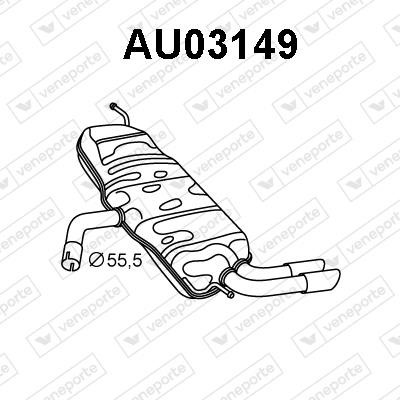 Veneporte AU03149 Shock absorber AU03149