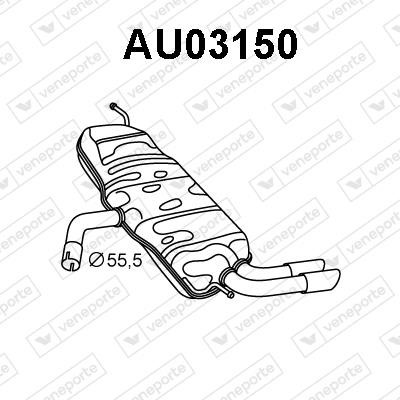 Veneporte AU03150 Shock absorber AU03150