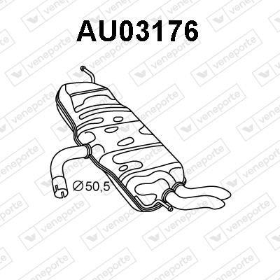 Veneporte AU03176 Shock absorber AU03176