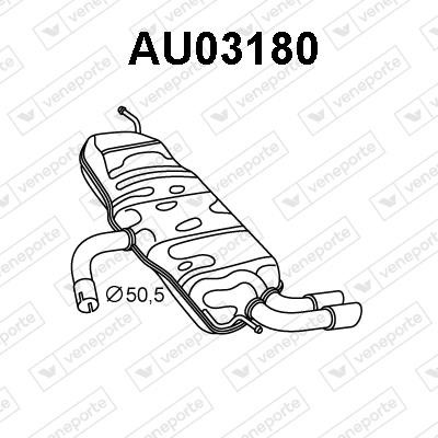 Veneporte AU03180 Shock absorber AU03180