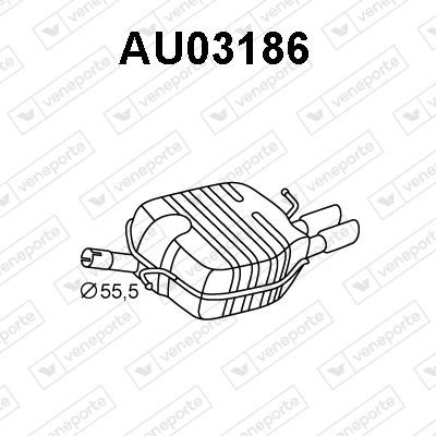 Veneporte AU03186 Shock absorber AU03186