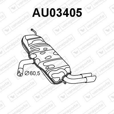 Veneporte AU03405 Shock absorber AU03405