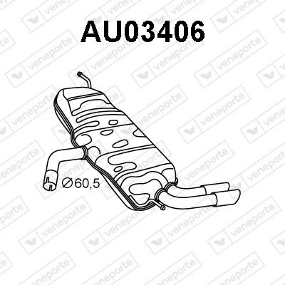 Veneporte AU03406 Shock absorber AU03406