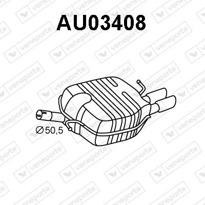 Veneporte AU03408 Shock absorber AU03408