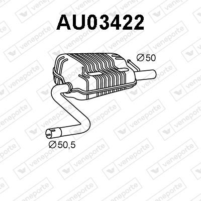 Veneporte AU03422 Shock absorber AU03422