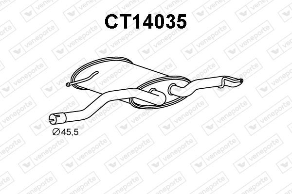 Veneporte CT14035 End Silencer CT14035