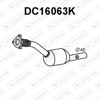 Veneporte DC16063K Catalytic Converter DC16063K