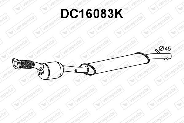 Veneporte DC16083K Catalytic Converter DC16083K