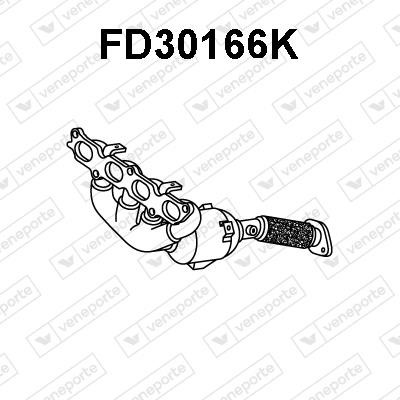 Veneporte FD30166K Catalytic Converter FD30166K