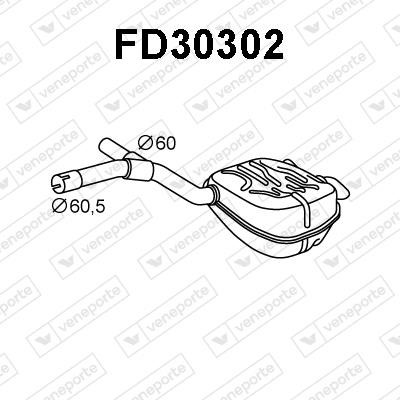Veneporte FD30302 Shock absorber FD30302