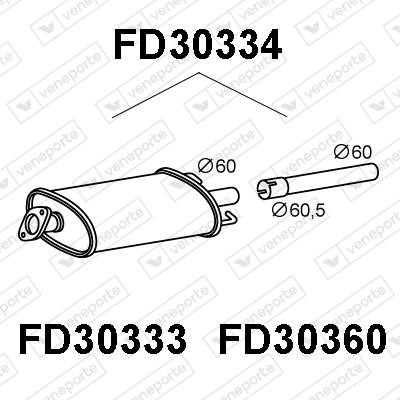 Veneporte FD30334 Shock absorber FD30334