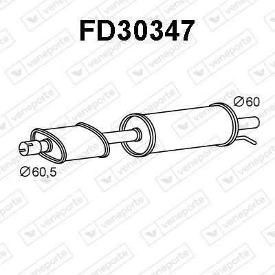Veneporte FD30347 Shock absorber FD30347