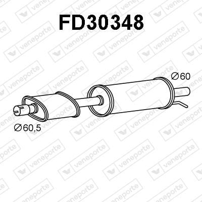 Veneporte FD30348 Shock absorber FD30348