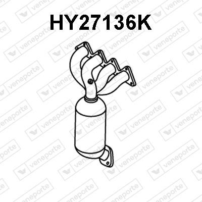 Veneporte HY27136K Catalytic Converter HY27136K