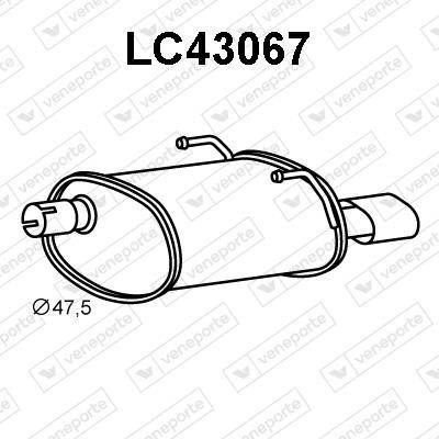 Veneporte LC43067 End Silencer LC43067