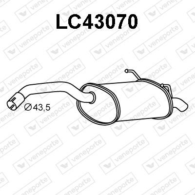 Veneporte LC43070 End Silencer LC43070