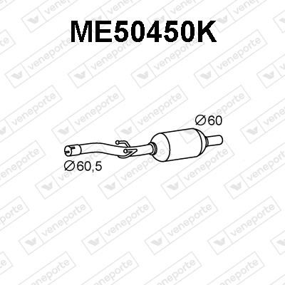 Veneporte ME50450K Catalytic Converter ME50450K