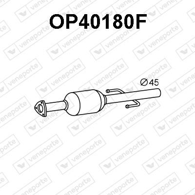 Veneporte OP40180F Diesel particulate filter DPF OP40180F