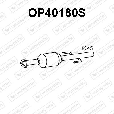 Veneporte OP40180S Diesel particulate filter DPF OP40180S