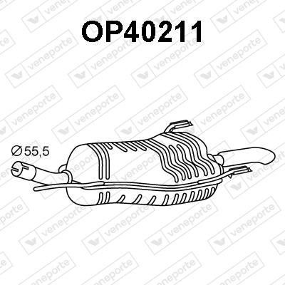 Veneporte OP40211 Shock absorber OP40211