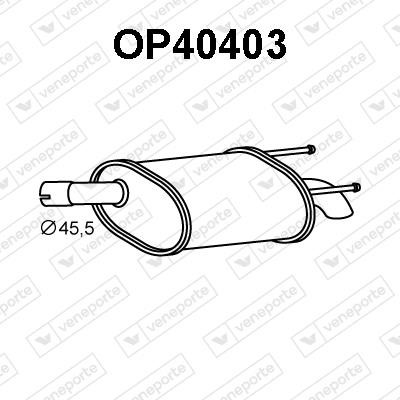 Veneporte OP40403 End Silencer OP40403